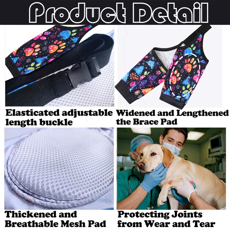 Sharkwill Dog Elbow Wraps Knee Protector Pads Elbow Callus Treatment