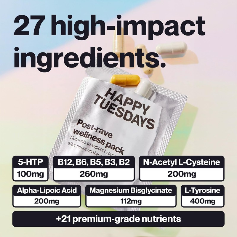 Happy Tuesdays Recovery Bundle | Festivals, Parties, Raves, Summer Holidays,