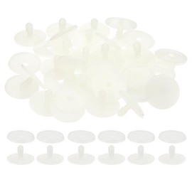 PATIKIL 30mm Doll Joints, 20 Set Plastic Removable Animal Joints Connector Engage Bolt for Bear Limbs Making Head Joints DIY Crafts Accessories, White