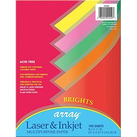 Pacon 101049 Multi-Purpose Paper, Multicolor
