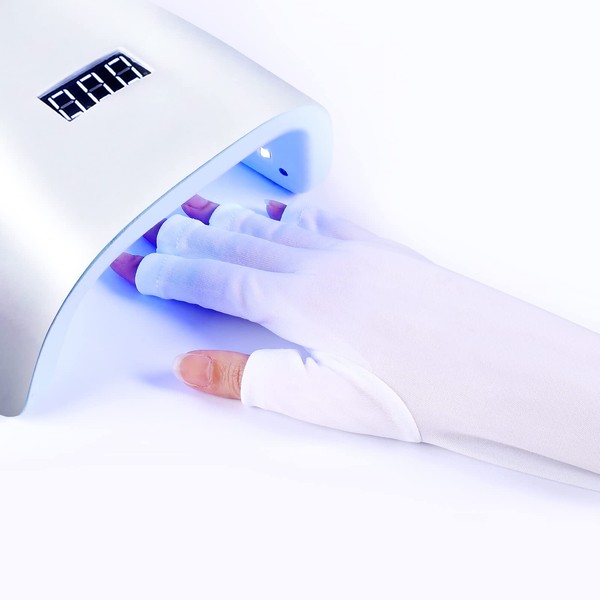 SIUSIO - Guantes de protección UV para manicura de gel, lámparas UV/LED, secador de uñas