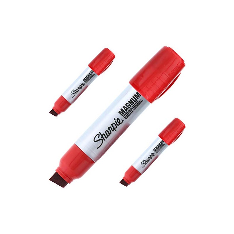 3 x Sharpie Magnum Permanent Markers with Extra Wide Chisel