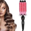 3 Barrel Curling Iron Wand Adjustable Hair Curler Waver Crimper