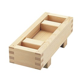 Yamako 7101 Kyoto Saba Sushi Dish, Pressed Cypress, Inner Dimensions 9.4 x 2.8 x Height 2.4 inches (240 x 71 x 60 mm)