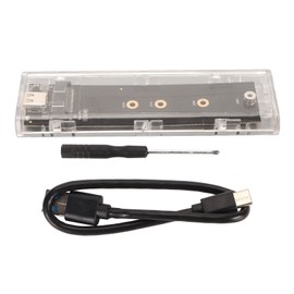 M.2 SATA NGFF SSD Enclosure Adapter Supports B Key B+M Key UASP NGFF to USB C 3.1 10Gbps SSD External Enclosure