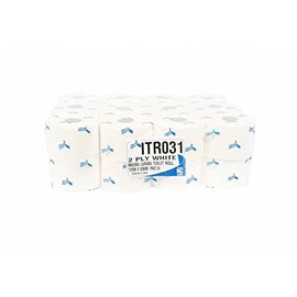 Esfina ITR031 Micro System Toilet Roll, 2-Ply, 90 mm Width, 125 m Length (Pack of 24)