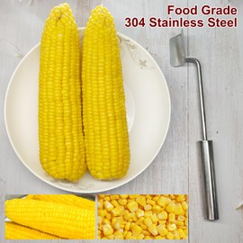Corn Cob Peeler Peeler Easy Clean Corn Cob Stainless Steel Splitter Tool Suitable for Home Kitchen, Restaurant Chef, Picnic Lovers
