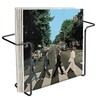 Modern Metal Vinyl Record Wall Mount Shelf (2 Pack), Matte