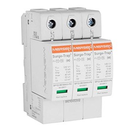 Lightning current arrester DC type T1 T2 4P 12.5kA surge protection MERSEN