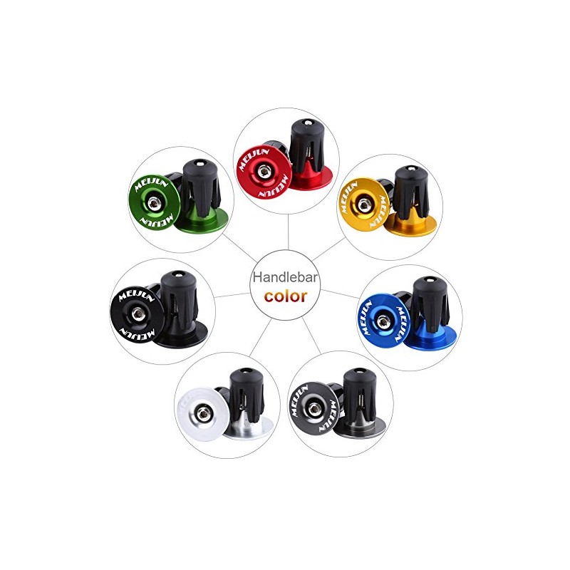 VBESTLIFE Bicycle End Plugs, Pack of 2 Bicycle Handlebar End
