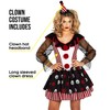 Morph Skulls & Stripes Clown Dress Womens L