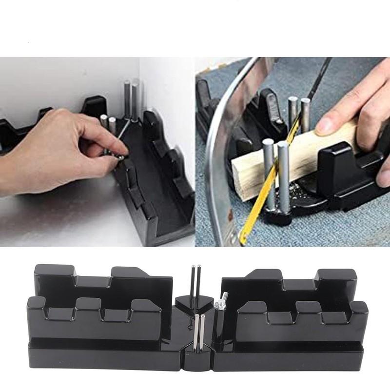 Precision Miter Angle Cutting Tool, 2 in 1 ABS Black