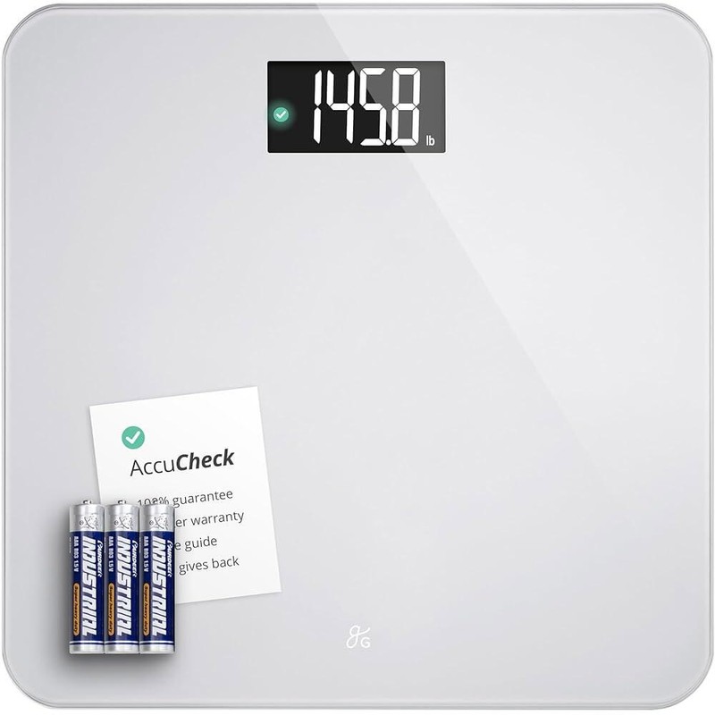 GREATER GOODS 쉬운 체중계 ACCUCHECK 백라이트 센서 고정밀 대형 읽기