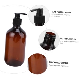 OHPHCALL 2pcs Lotion and Shampoo Pump Bottle Empty Containers with Screw Pump for Body Wash Travel-Friendly Reusable Design Easy to Use