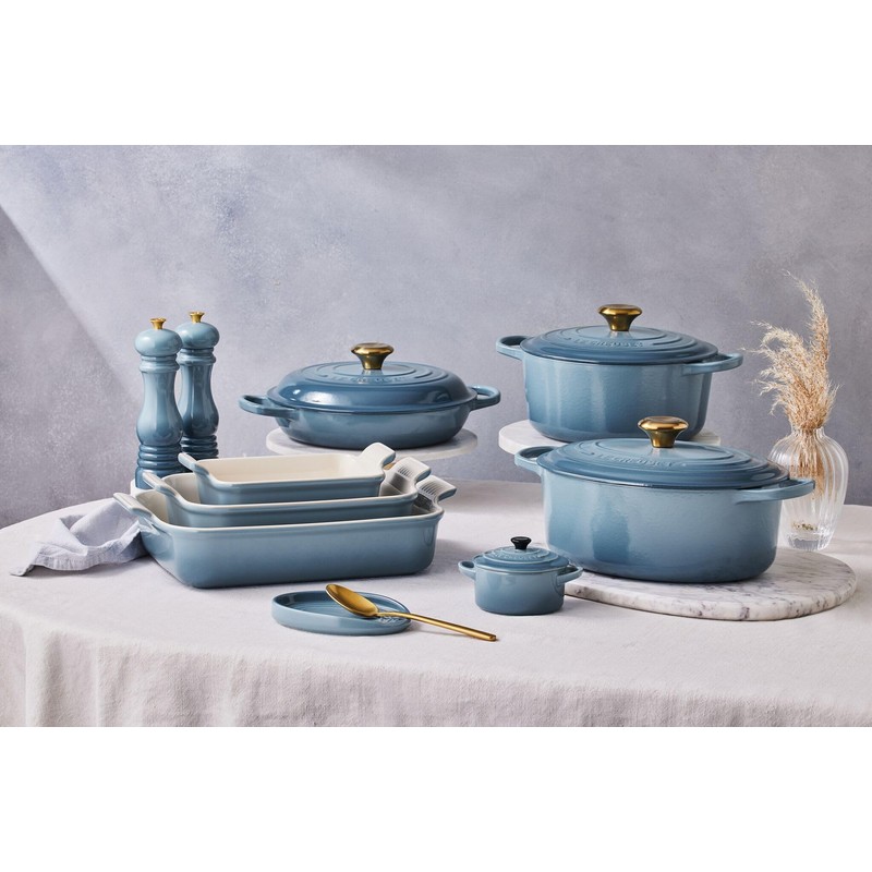 Le Creuset 71507154340099 Oval Stoneware Spoon Rest Chambray