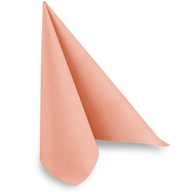 Airlaid Napkins 40 x 40 cm Peach 1/4 Fold Pack of 50