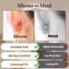 Bofoho 1400PCS Small Silicone Earring Backs – 3.8mm Soft &