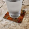 Give Thanks Thanksgiving Pumpkins Low Profile Novelty Cork Coaster Set