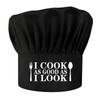 I Cook As Good As I Look,Funny Chef Hat,Adjustable Kitchen