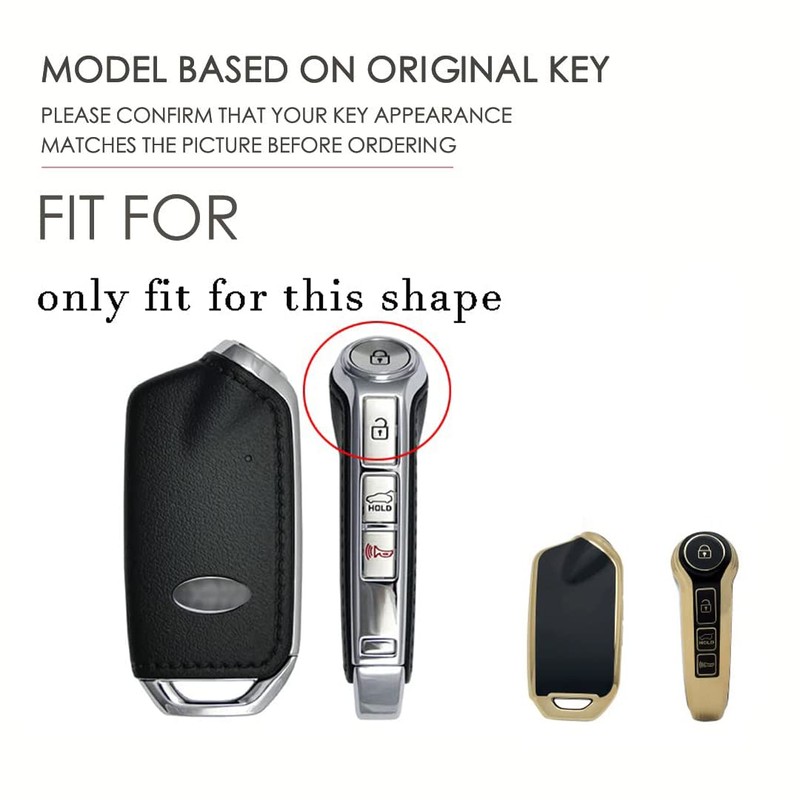 ontto Car Key fob Cover Fit for Kia Stinger K900