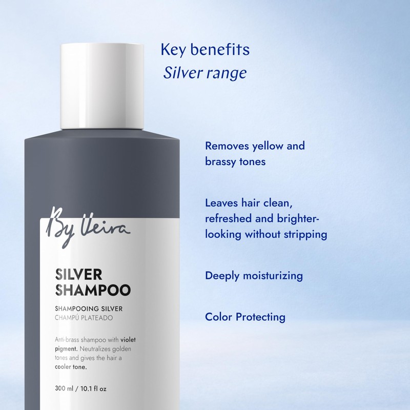 By Veira Silver Shampoo 300ml – Neutralises Brassy Tones in