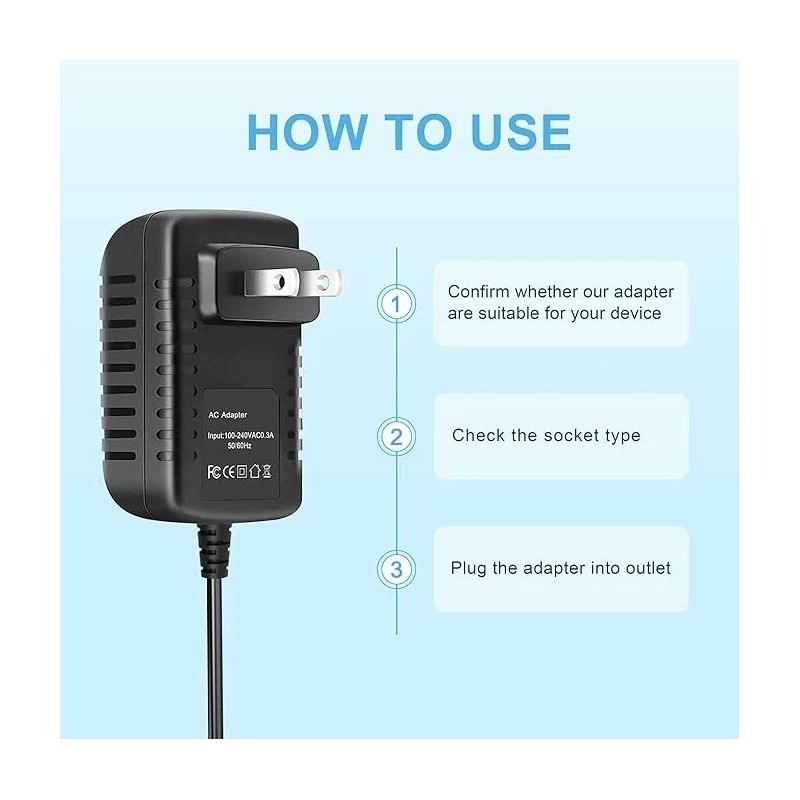 HJHLSTJK AC/DC Adapter For Top Tech Audio MAX-15 Bluetooth Party