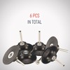 RENOTEC 3 Inch Quick Change Disc Pad Holder, 6 Pcs