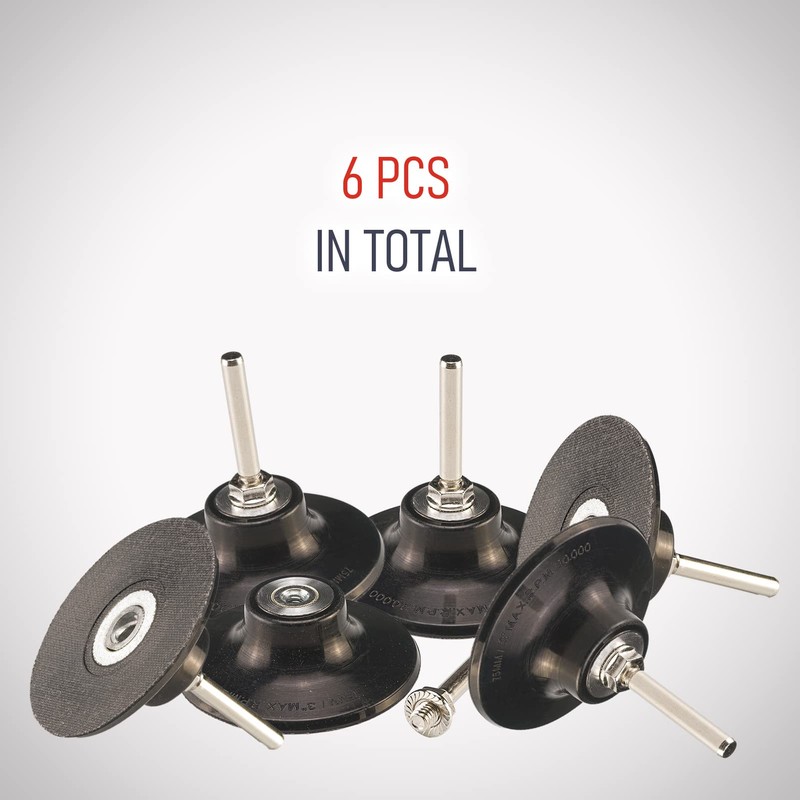 RENOTEC 3 Inch Quick Change Disc Pad Holder, 6 Pcs