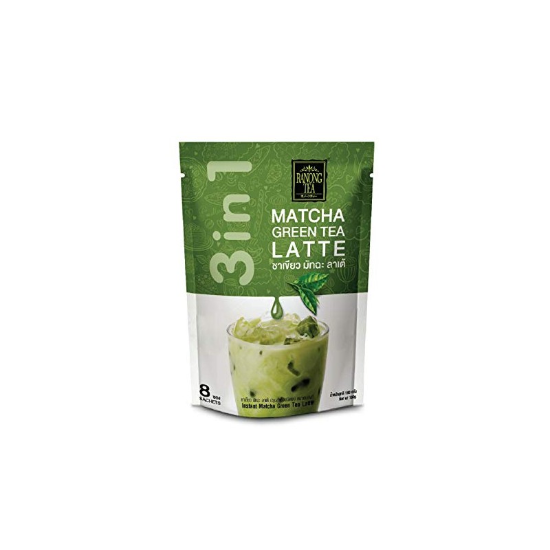 Ranong Tea Matcha Green Tea Latte Instant Drink Mix -