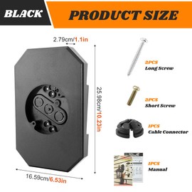 Vinyl Siding Mounting Kit, Siding Mounting Blocks,Outdoor Light Mounting Block with Built-in Electrical Box,Siding Mounting Plate for 1/2 inch Lap Double and 4 inch Siding