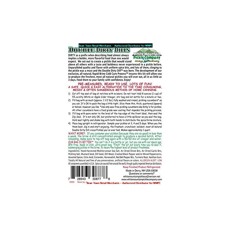 White Mountain Pickle Company Double Dirty Deuces 2+2 Pack