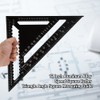 45 Degree Aluminum Alloy Angle Ruler, 12 Inch Aluminum Alloy