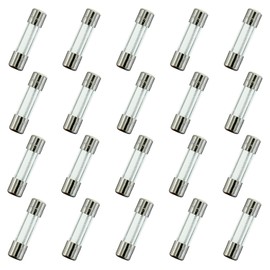 HUAREW T1.25AL250V 20 Pcs 5x20mm Slow Blow Glass Fuse 1.25A 250V 0.2 x 0.78 inch time delay Fuse