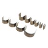 10 Pcs Leather Cutting Mold Hand Made DIY Semi Circular
