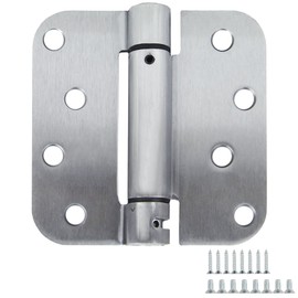 Design House Self Closing Interior/Exterior Door Hinges, 4 Inch x 4 Inch, 5/8 Inch Radius in Satin Chrome, 2-Pack – Design House, 191320
