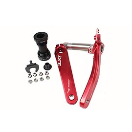 IXF BCD 104 Bicycle Crank with Bottom Bracket (Red)