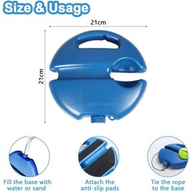 Tennis Trainer Tennis Trainer Set Trainer Baseboard with 2 Rebound Balls Tennis Trainer Elastic Band Exercise Ball Self-Study Tennis Exercise Training Tool for Adults Children Players Beginners