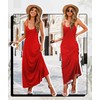 Wolddress Womens 2025 Casual Sleeveless Sundress Plus Size Loose Plain