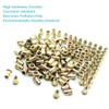 100Pcs 1/4"-20 UNC Rivet Nuts, Carbon Steel Zinc Plated Flat