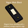 VARILIGHT | Matt Black | Vogue | 1-Gang 10A 1-