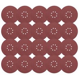 WORKPRO 9-Inch 8 Hole Hook-and-Loop Sandpaper 80 Grits, 20-Piece Grinding Abrasive Sanding Disc for Drywall Sander Wood Furniture Finishing (80 Grits - 20 Pcs)