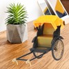 Retro Rickshaw Model Exquisite Details Nostalgic Alloy Simulation Rickshaw Toy