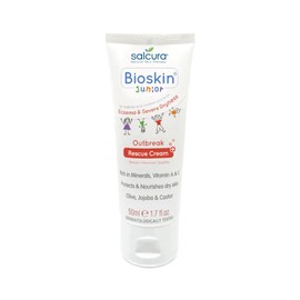 Salcura Natural Skin Therapy, Bioskin Junior Outbreak Rescue Cream, Packed With Natural Ingredients, Soothes Irritation, Nourish & Sooth Dryness & Flakiness, Supports The Skin Back To Health 50ml