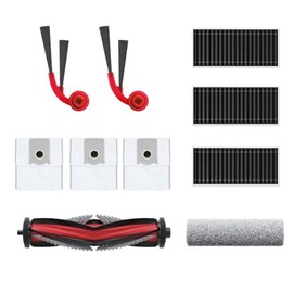 Yeedi Accessories Buddy Kit Compatible with M14 Plus- ZeroTangle 3.0 Main Brush (1pc), Side Brush (2pcs), Filters (3pcs), Dust Bags (3pcs), Roller Mopping Pad (1pc)