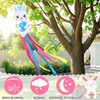 NOVWANG Easter Windsock, 40 Inch 3D Rabbit Bunny Easter Windsock