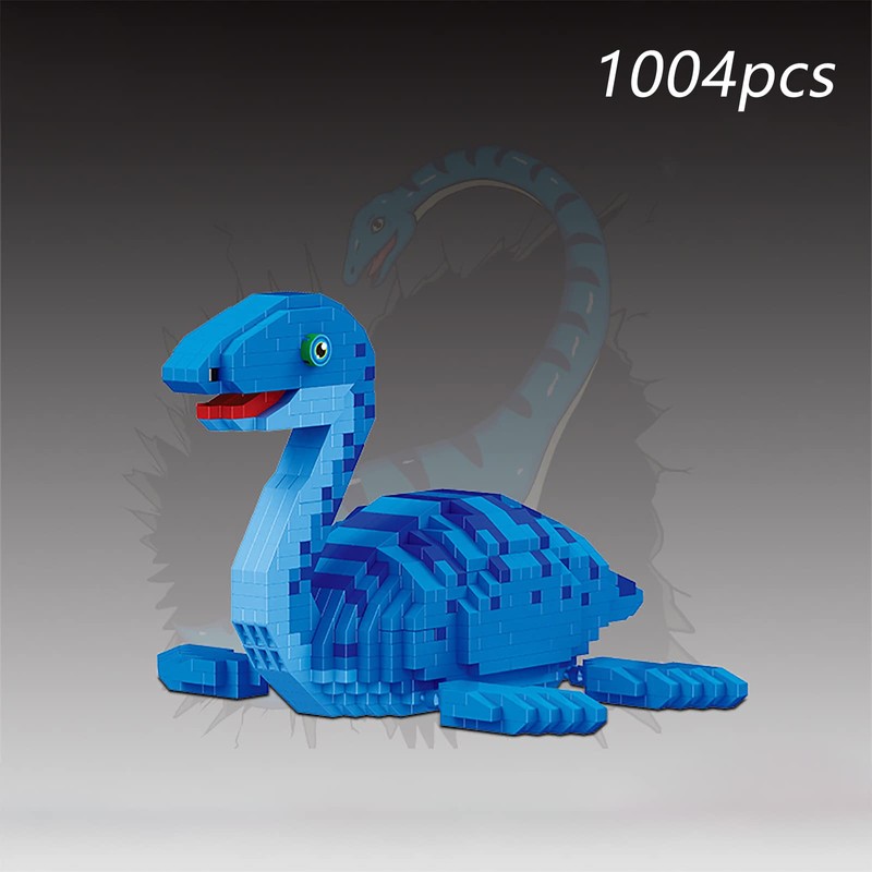 Larcele Micro Building Blocks Dinosaur Set, DIY Mini 3D Building