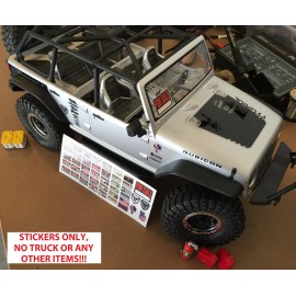 Real Sticky R/C 1/10 Scale Warning Body Decal Stickers SHEET OEM Crawler Graphic Off Road RC