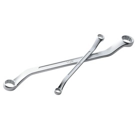 Top Industry (TOP) Double Ended Glasses Wrench, 0.6 x 0.7 inches (14 x 17 mm), 45° Offset, Forged TM-14x17, Tsubamesanjo, Made in Japan
