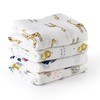 Bunnikins & Clover Muslin Swaddle Blankets for Boys and Girls,