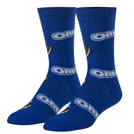Novelty Crew Socks with Fun Prints, Colorful Mid - Calf Socks for Daily Wear, Unique Food, Drink Themed Design, Gift for Trendy Sock Lovers (UK, Alpha, One Size, Regular, Regular, Dark Blue)